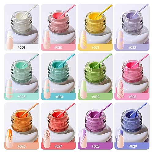 Set de esmaltes de gel pastel Gellen, 12 colores miniatura 2