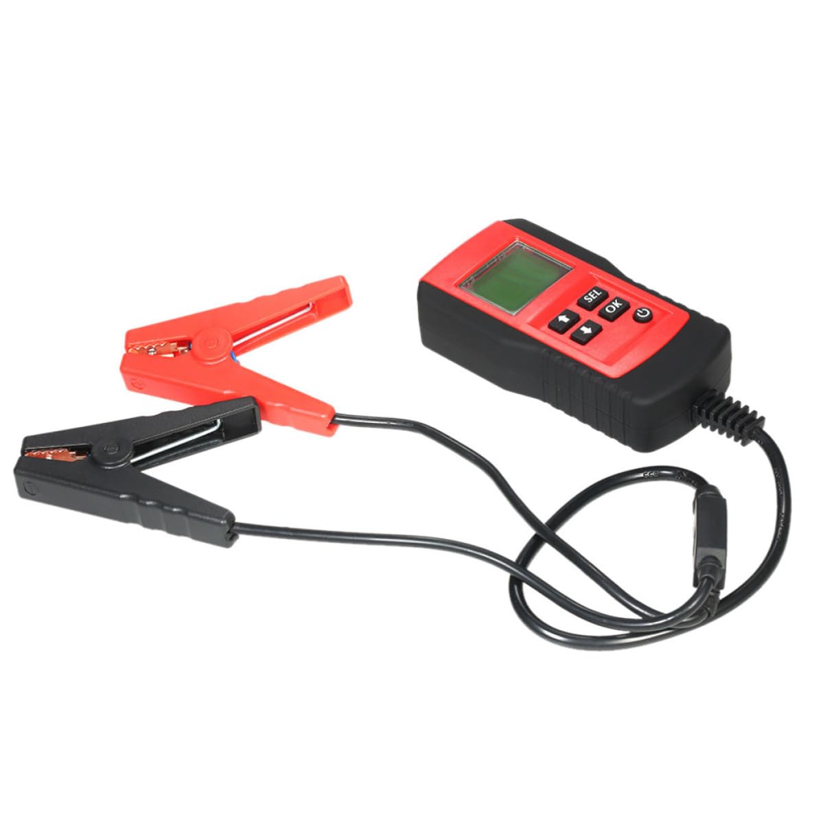 COLLBATH Tester per Batteria Auto 12V Compatto e Leggero, Analizzatore di Carica per Batterie Auto, Camion e Moto, Strumento Alimentazione Continua per e Fabbriche