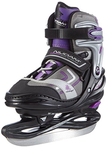 Pattini Da Ghiaccio Figura ATTABO Isla Bambini - Lama Acciaio Inox, Taglia 31-36 EU, Nero/Rosa - Foto 6