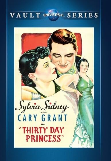 Thirty Day Princess DVD película antigua de culto y comedia romántica retro