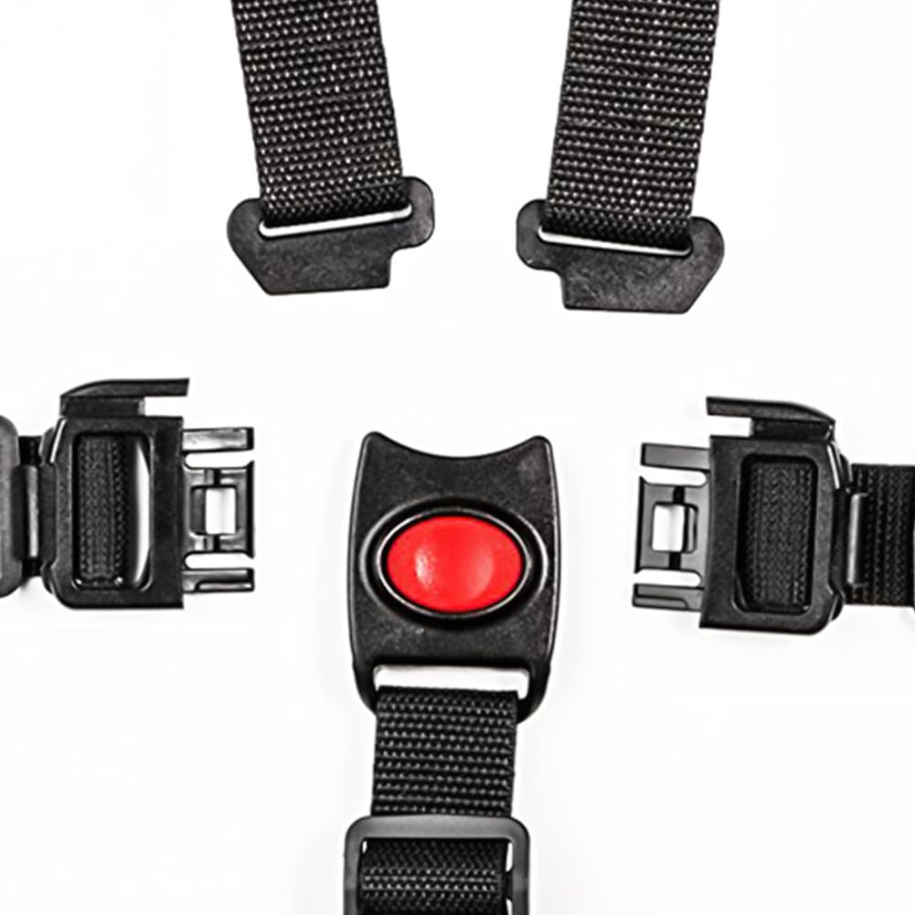 Ceinture de Sécurité Bébé Harnais/Sangle Réglable 5 Points Harnais de Sécurité Ceinture Pour Chaise Haute Bébé Landau et Poussette de Voiture et Poussette Universal Harnais