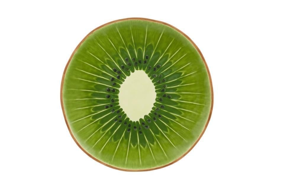 Plato Vista Alegre Bordallo Pinheiro Tropical 13" Kiwi miniatura 1