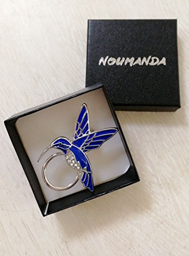 Noumanda Nature Jewelry Enamel Hummingbird Magnetic Eyeglass Holder Blue Bird Magnetic Brooch #TOP3