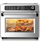 Kismile 25QT Air Fryer Toaster Oven Combo, 12-in-1 Large Countertop Convection Airfryer Oven, 70–...