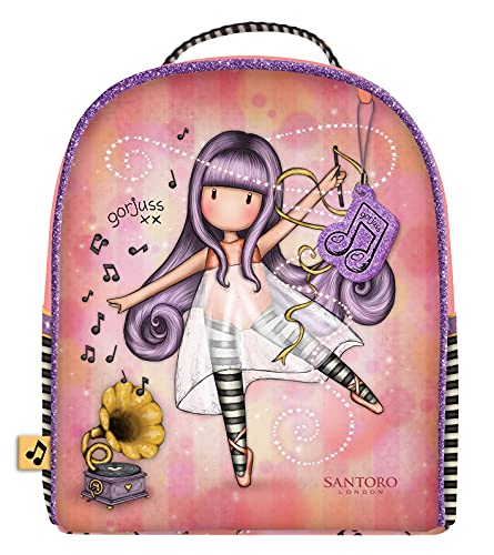 SANTORO M533a, Mini Mochila Niños, Salmón, 200x220x100 Mm