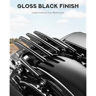 PBYMT Stealth Luggage Rack Compatible for Harley Touring, Detachable Luggage Rack Compatible with Harley Davidson Street Glide Road Glide Road King Electra Glide Ultra Limited 2009-2024 (Black)