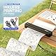 POLONO D810 Thermodrucker A4 Wireless für Reisen, Mobiler Drucker A4 Unterstützung für 8.5x11 US Brief, Tragbarer drucker Kompatibel mit iOS, Android, Laptop für Büro, Auto, Schwarz