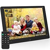 KECAG 10.1" Digital Picture Frame, 1080P IPS Digital Photo Frame, No WiFi/App Needed, Plug & Play SD Card & USB, Remote & Motion Sensor, Photos/Videos/Music, Free 32GB USB