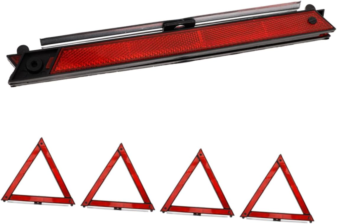 5pcs Foldable Emergency Warning Triangle Kit for Vehicles Reflective Safety Triangles for Car Roadside Assistance and Safety Visibility