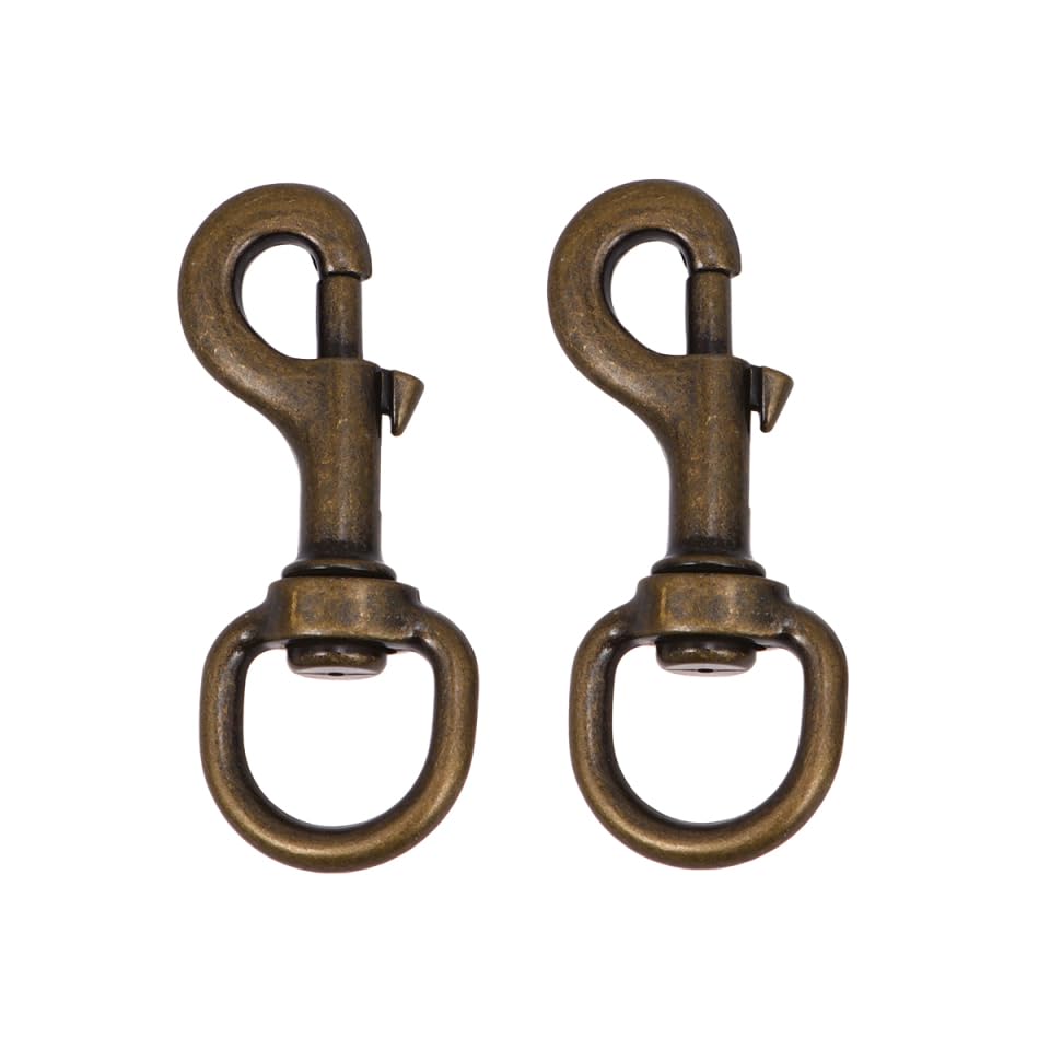 POPETPOP Pet Collar Hooks with 360 Swivel Joint Zinc Alloy Traction Rope Buckle Harness Accessories for Dogs and Cats Secure Outdoor Use