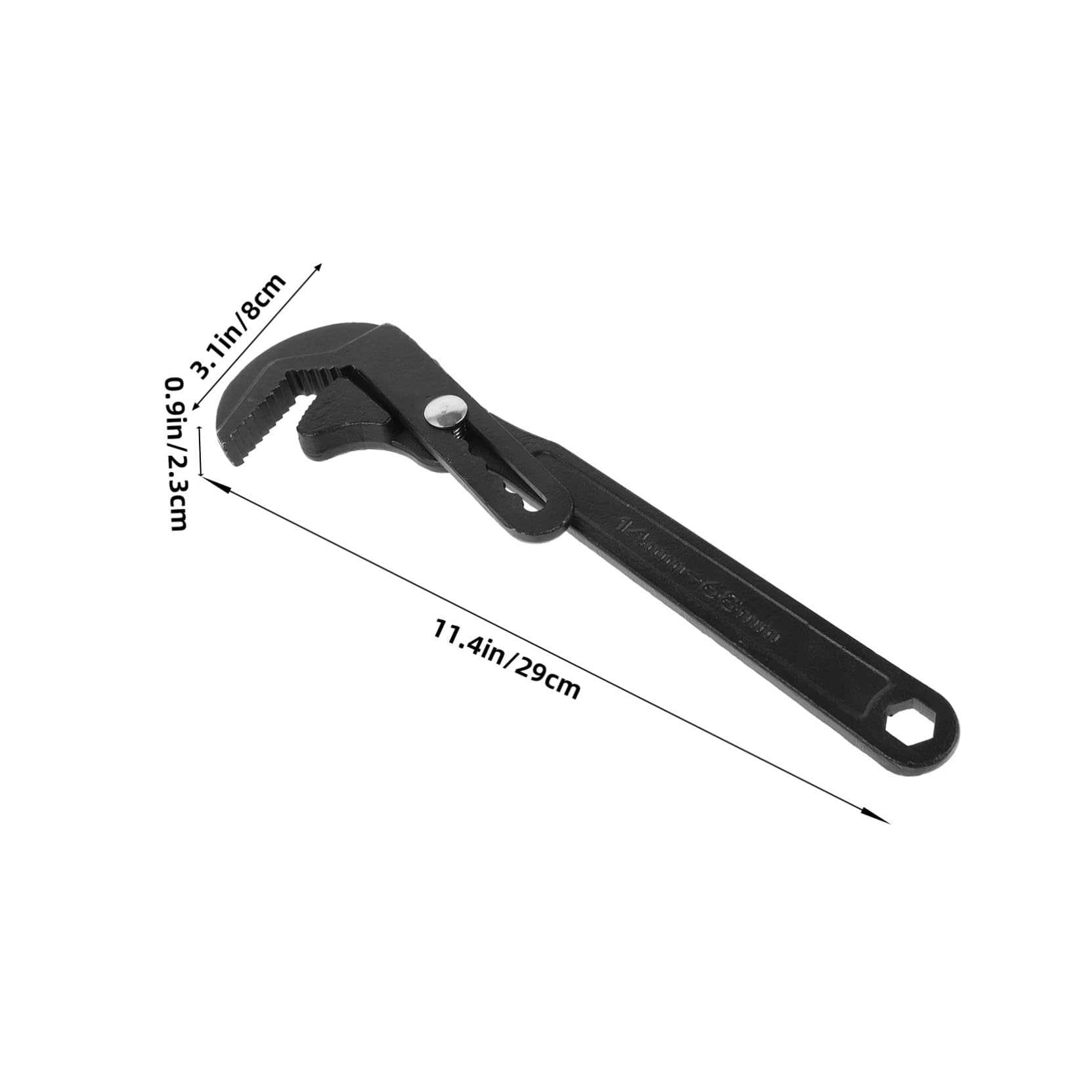 DOITOOL Llave Inglesa Ajustable Multifuncional Para Fontanería, Acero Resistente, Tamaño Grande, Herramienta Para Baño y Reparaciones Del Hogar, Uso Profesional