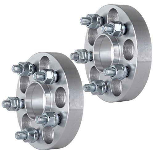 SCITOO 2X 1 inch 5x100 to 5x100 Hubcentric Wheel Spacers 57.1mm 12x1.5 Studs fit for Cavalier 80-05 | for Celebrity 80-89| for Citation 80-86 Wheel spacers