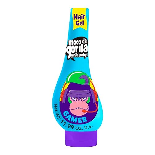 Miniatura 2 de Moco de Gorila Gamer, gel para peinar el cabello, sujeción duradera, reactivable con agua, paquete de 3 unidades de 11.92 onzas cada uno, 3 botellas