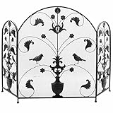 fait de cadre en fer forgé, donnant le poids à l'écran et l'équilibre; fini avec une finition de revêtement de puissance pour résister à la rouille et à l'écoulement, assure une utilisation durable.