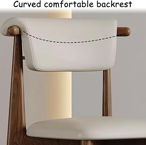 Miniatura 5 de YVYKFZD Juego de sillas de comedor, silla de comedor de madera maciza, sillas de cocina tapizadas, silla de sala de estar con respaldo curvo, para