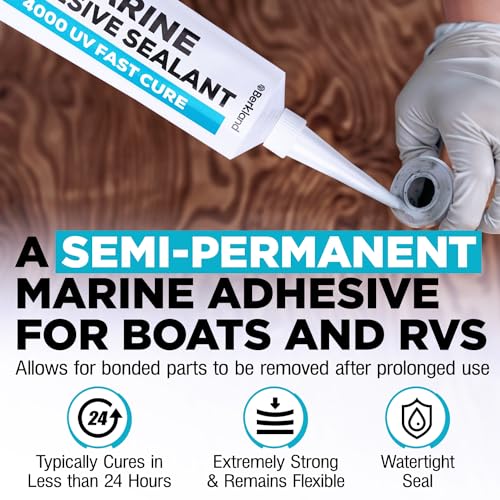 image for 3 oz Marine Adhesive Sealant 4000/4200 Fast Cure UV (White) - Sem-Perm