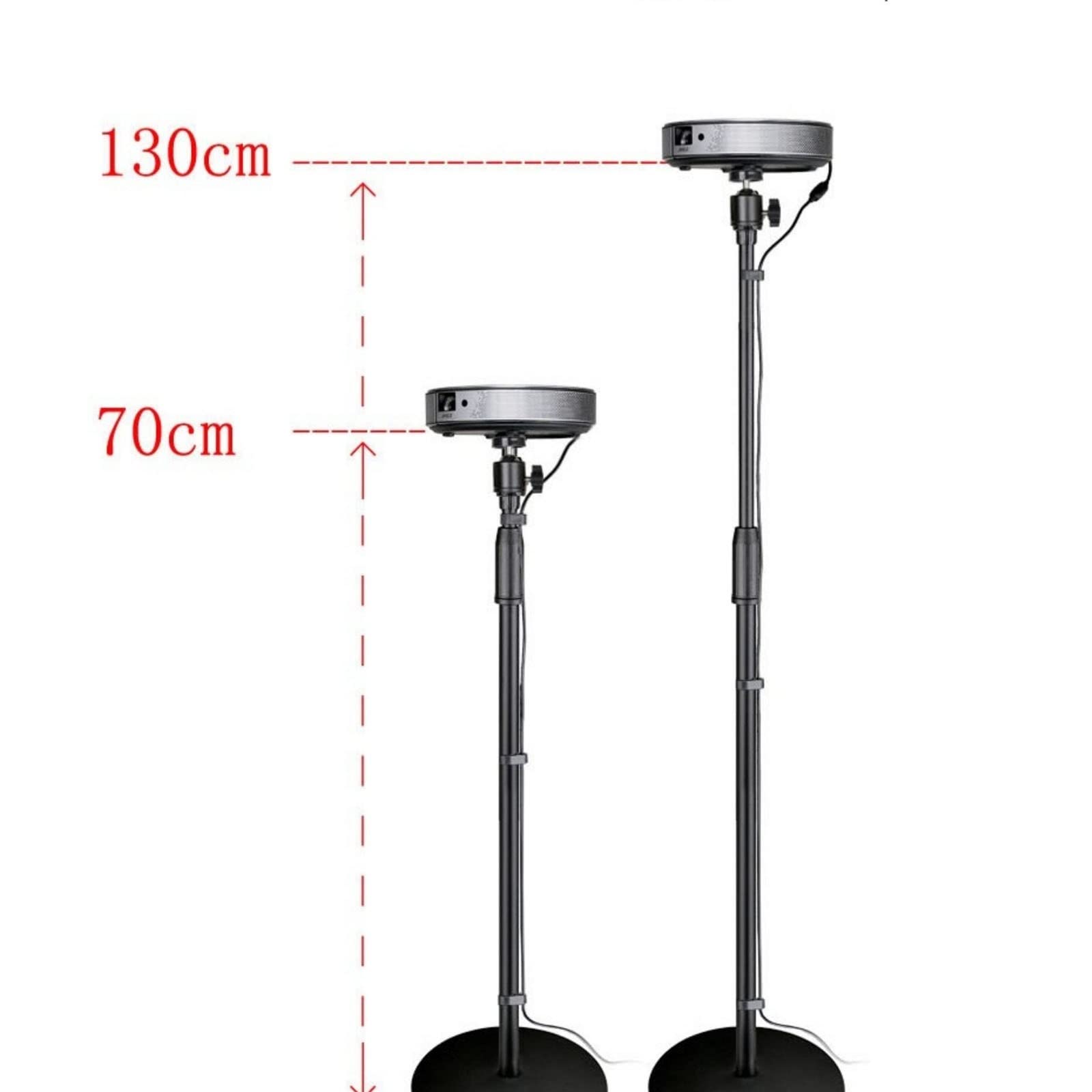 Support Videoprojecteur Support de projecteur réglable en Hauteur Support de projecteur Universel au Sol for la Maison, Le Salon, la Chambre à Coucher, Le Chevet Support Projecteur