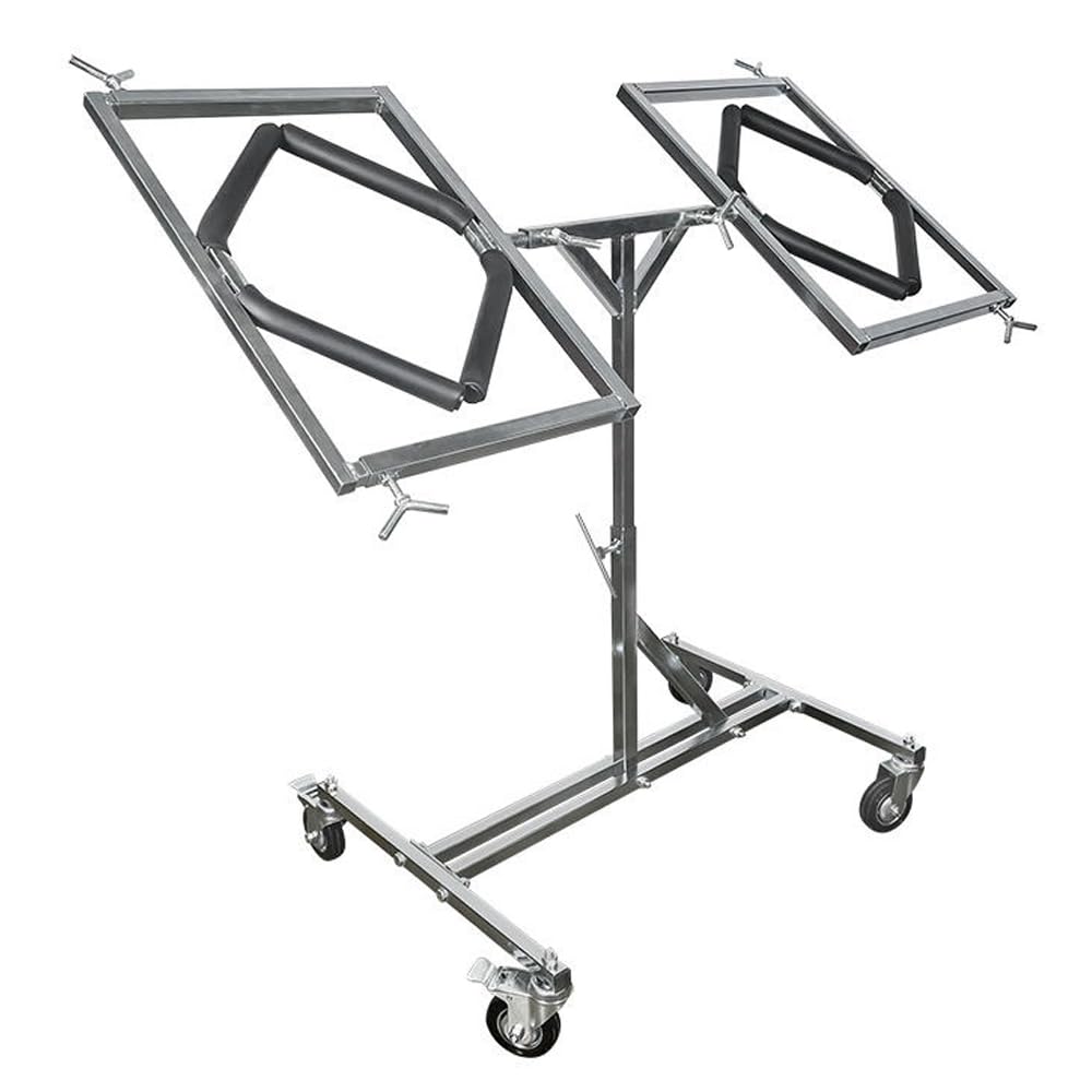 APS Auto Paint Supplier Luton Rotating Wheel Stand – Heavy-Duty Adjustable Tire & Rim Holder for Painting, Repair & Detailing – Mobile Stand with 360° Rotation for Automotive Workshops