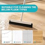Japan-Designed Satto Floor Squeegee Kit with EVA Rubber Blade, Extendable Squeegee Broom (up to 52.56"), Water Broom for Concrete Floors, Bathroom, Window & Car Cleaning, Includes Disinfectant Wipes - Image 6