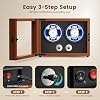 Enrollador de relojes doble Beolisave para relojes automáticos, caja de madera para relojes automáticos con control dual independiente, motor silencioso de sueño, almohadilla suave y LED azul, regalo para hombres y amantes de los relojes 8