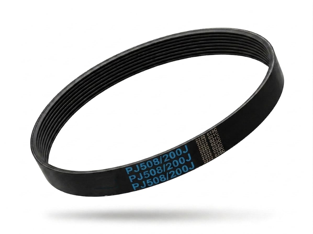 ISF Treadmill Motor Belt (High-Performance Rubber) | Replacement Motor Belt for Fitness Running Machine/premium quality belt For Tredmil (Size 200J PJ508) Black Colour Set Of 1 Pcs-image-3