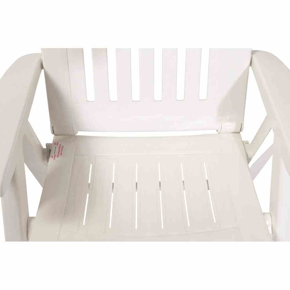 Sieger 828/W Comtesse - Silla Plegable de plástico, Color Blanco