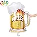 1pc duży rozmiar kufel do piwa kubek foliowe balony powietrzne na dekoracja urodzinowa letnie dekoracje świąteczne 73x51cm