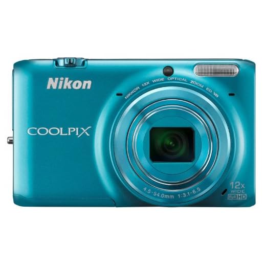 Nikon Coolpix S6500 Digitalkamera (16 Megapixel, 12-fach opt. Zoom, 7,6 cm (3 Zoll) LCD-Display, bildstabilisiert) blau