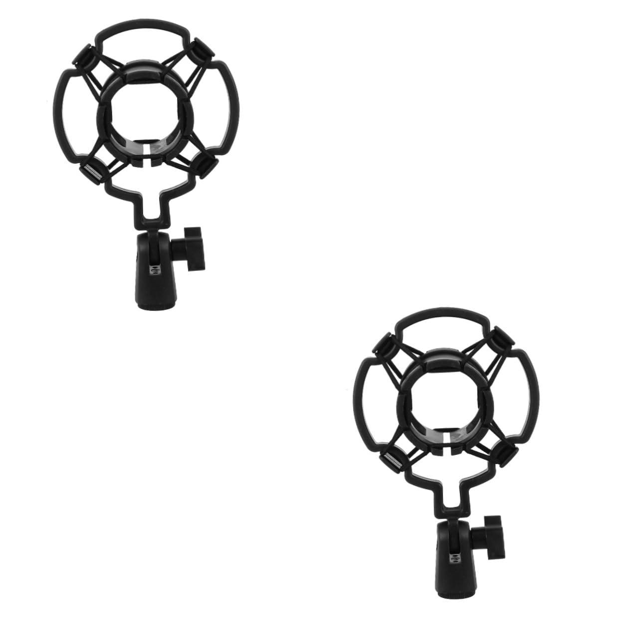 Toddmomy 2 Pcs Boom Stand Mic Holder Microphone Mount Clamp Shockproof Mount for Condenser Mic Easy to Use and Adjust