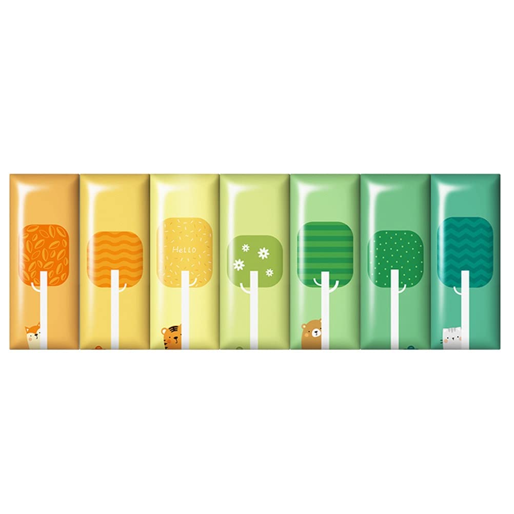 3D Anti-Collision Wall Stickers Naklejka Ścienna Antykolizyjna Dla Dzieci, Wodoodporna Miękka Torba Panel Ścienny Ze Skóry PU 3D, Do Pokoju Dziecięcego, Przedszkola, 50x20cm(7 PCS)