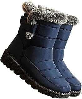 Woman Ankle Winter Boots - New Faux Fur Long Platform Waterproof Snow Boot, Warm Cotton Couples Shoes for Women 2024