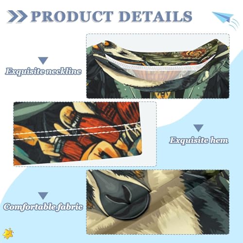 Boys Short Sleeve T-Shirts Monkey Lemur Ethnic Rashguard Kids Swim Shirts Sun UPF 50+3