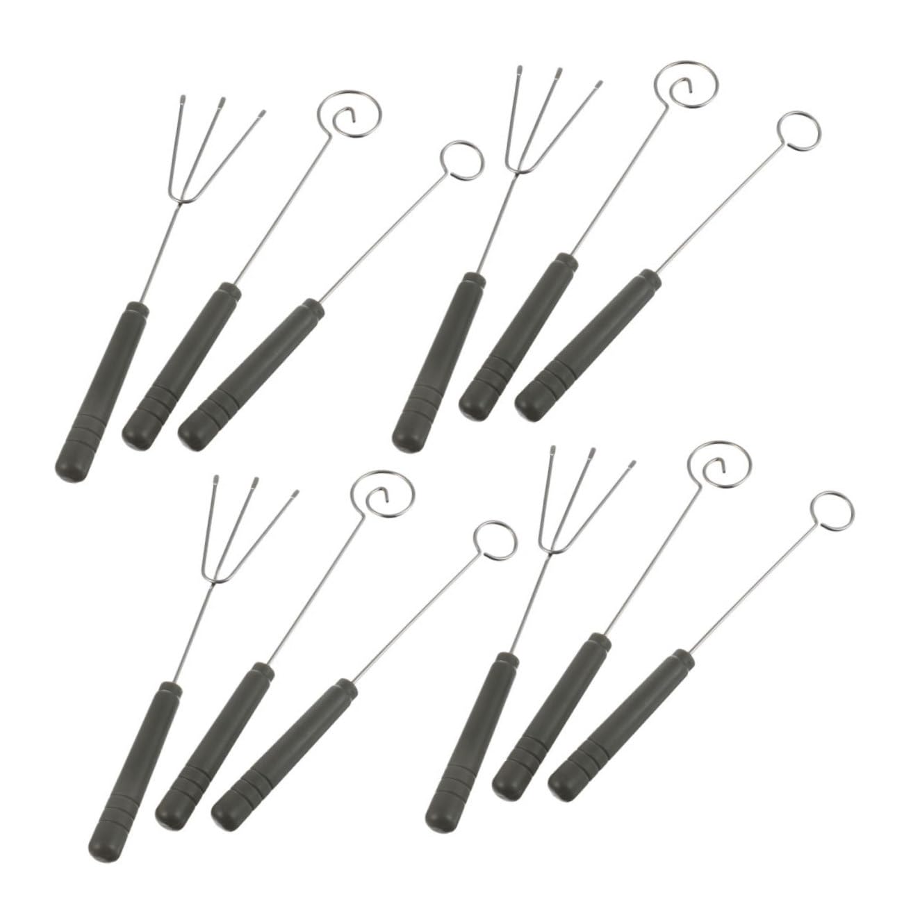 Cabilock 4 Sets Stainless Steel Fondue Forks Cheese Chocolate Dipping Tools for Fondue Parties for Family Gatherings and Celebrations Versatile Accessories for Culinary Fun