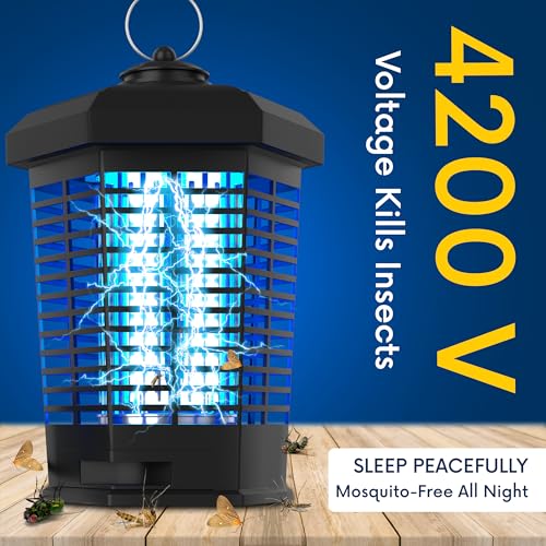 Image of Electric Led Mosquito Killer Lamp for Home Best Fly Catcher Mosquito Trap Machine Mosquito Repellents Machine Mosquito Machine Electric Mosquito Killer Machine for Home (Black) (Black)