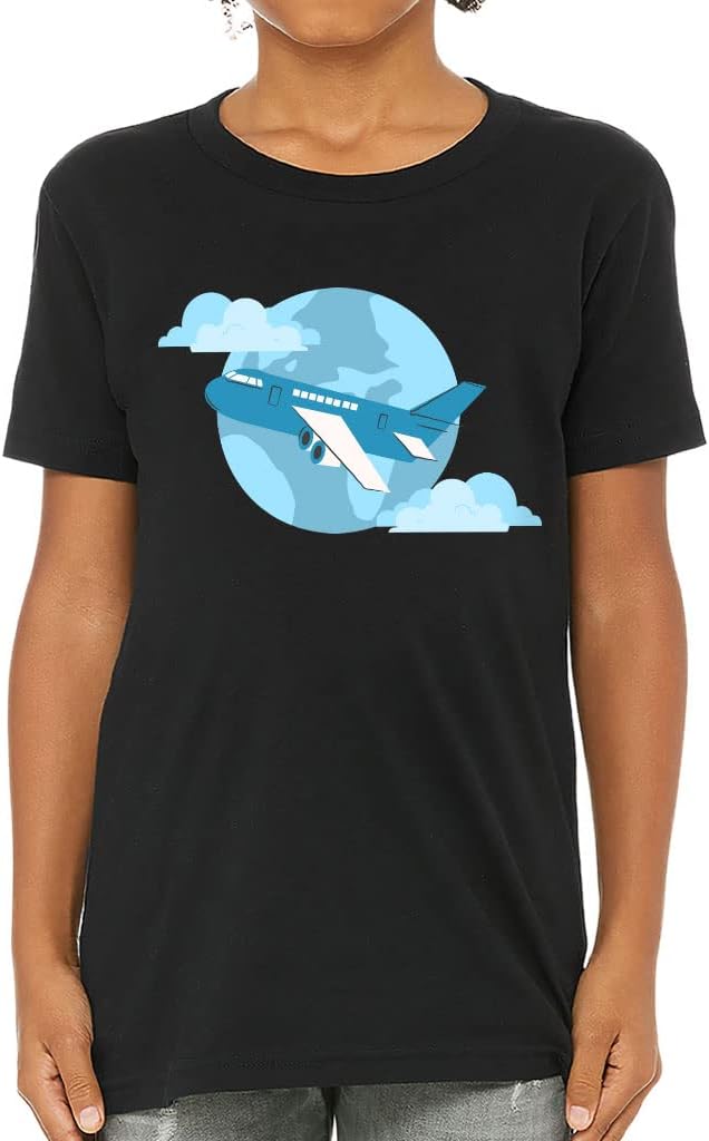 Plane Graphic Kids' T-Shirt - Graphic T-Shirt - Art Tee Shirt for Kids