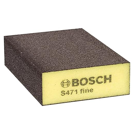 Bosch Professional 1x Esponja S471 convencionales fina (Madera, plástico y Metal, 69 x 97 x 26 mm, Accesorios para Lijado a Mano)