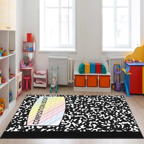 Maasechs Large Composition Classroom Rug 7.5x12ft Marble