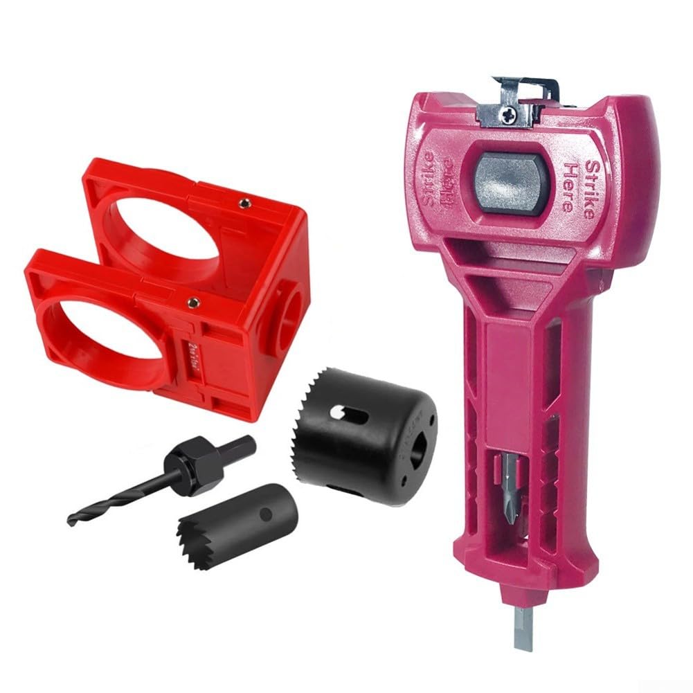 Kit de instalación de cerradura para embutir sin errores en puertas de madera