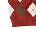 gztz61 kids Kids Argyle Sweater Vest Classic Sleeveless with Buttoned Strap Design Warm Toddler Cardigan for Winter Red