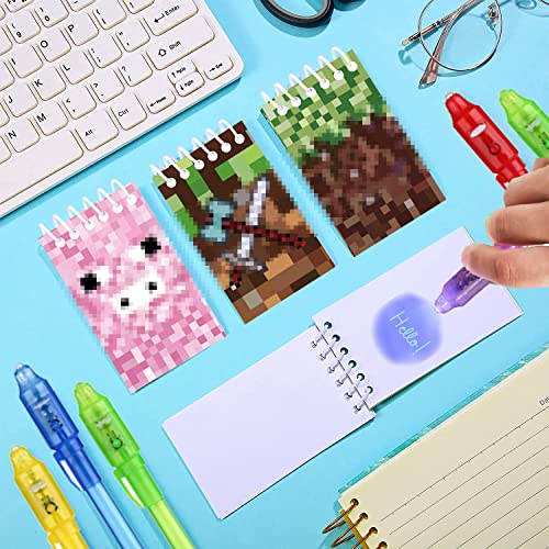 UV-Stift und Notizbuch, 24 Stück Mini Pixel Partytüten, kindergeburtstag gastgeschenke, Adventskalender und kleine… – Bild 3