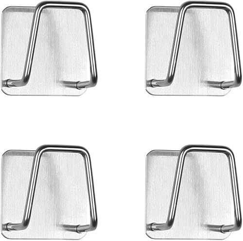 chenyesun Soporte para tapa de maceta 2 pares de organizadores de tapa de olla de montaje en pared acero inoxidable 304 soporte autoadhesivo para