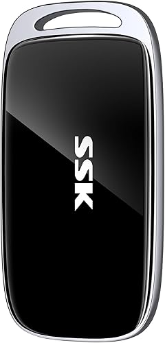 SSK Disco duro externo SSD de 8 TB, unidad SSD portátil de hasta 2000 MBs, unidades de estado sólido externas USB 3.2 Gen2X2 para iPhone 1516 PRO,