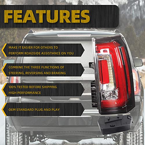 Dasbecan Tail Light Tail Light Assembly Compatible With 2015-2020 Gmc Yukon And Yukon Xl #TOP2