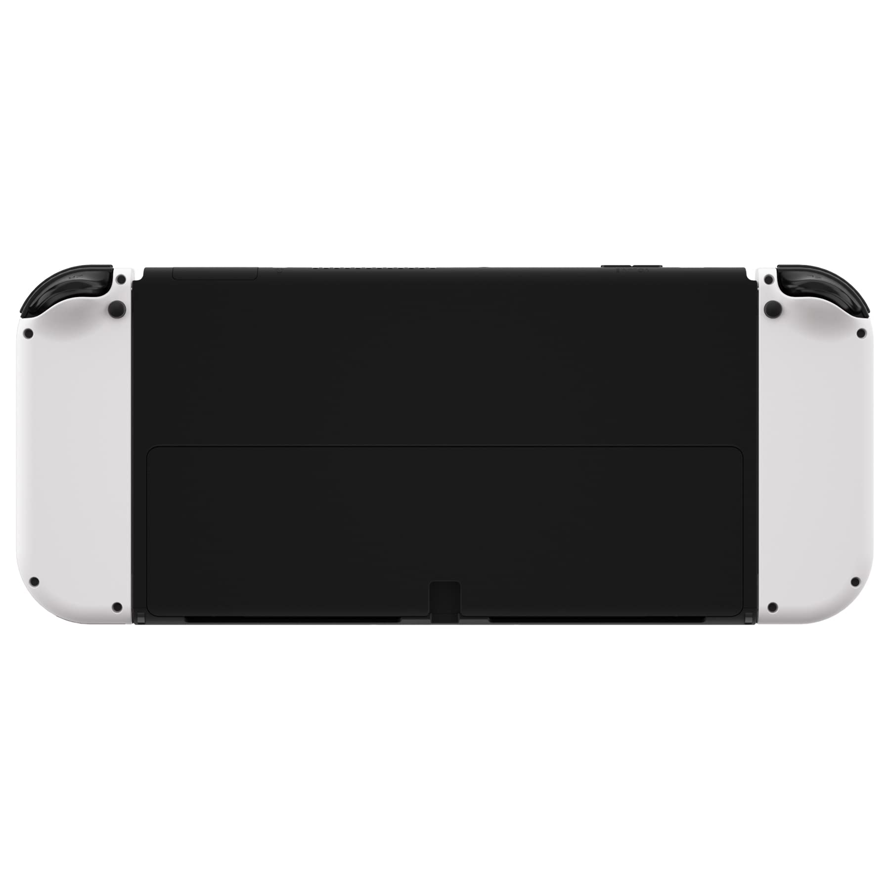 eXtremeRate Carcasa Trasera con Kickstand para Nintendo Switch OLED Accesorios Placa Funda Protectora Consola Cover Shell para Nintendo Switch OLED - No Incluye Joycon Consola(Negro)
