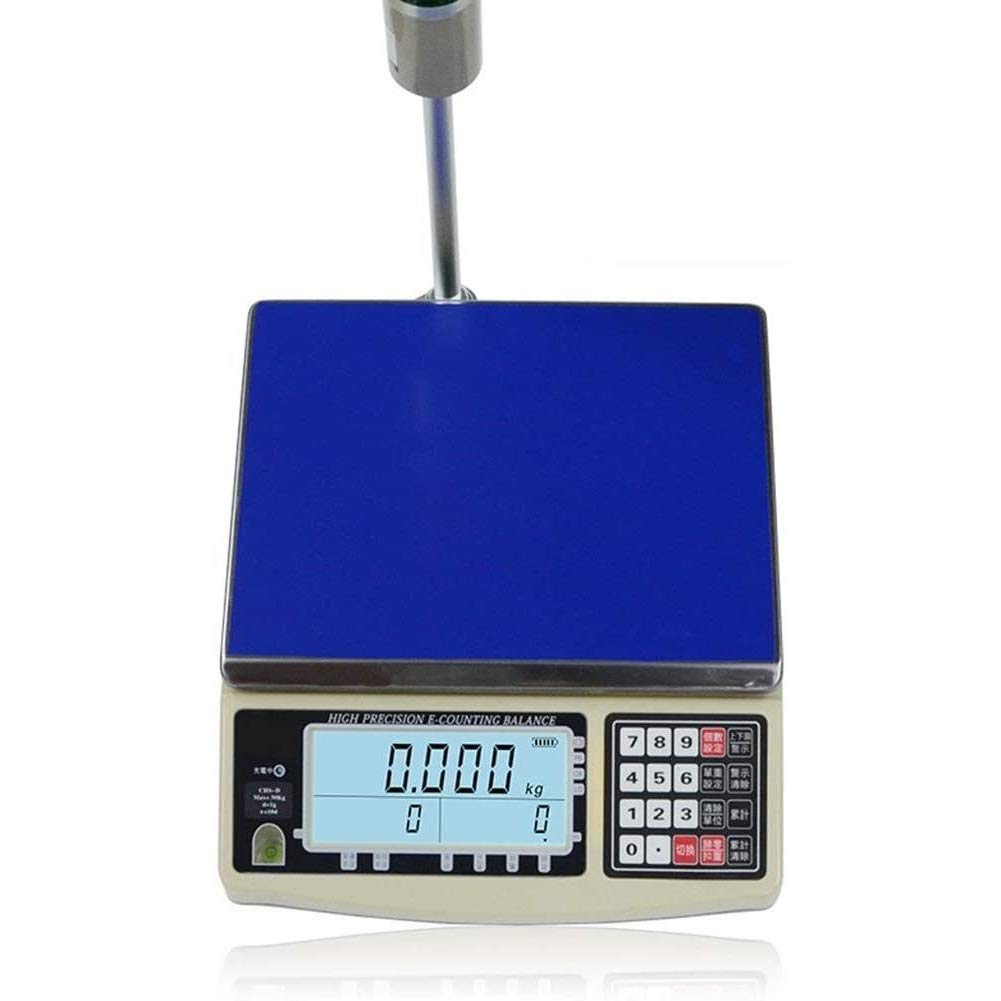 Balance électronique numérique, Balance électronique LED Haute définition pour supermarché, Snacks, Magasin de Fruits, limites supérieure et inférieure, Signal sonore et,