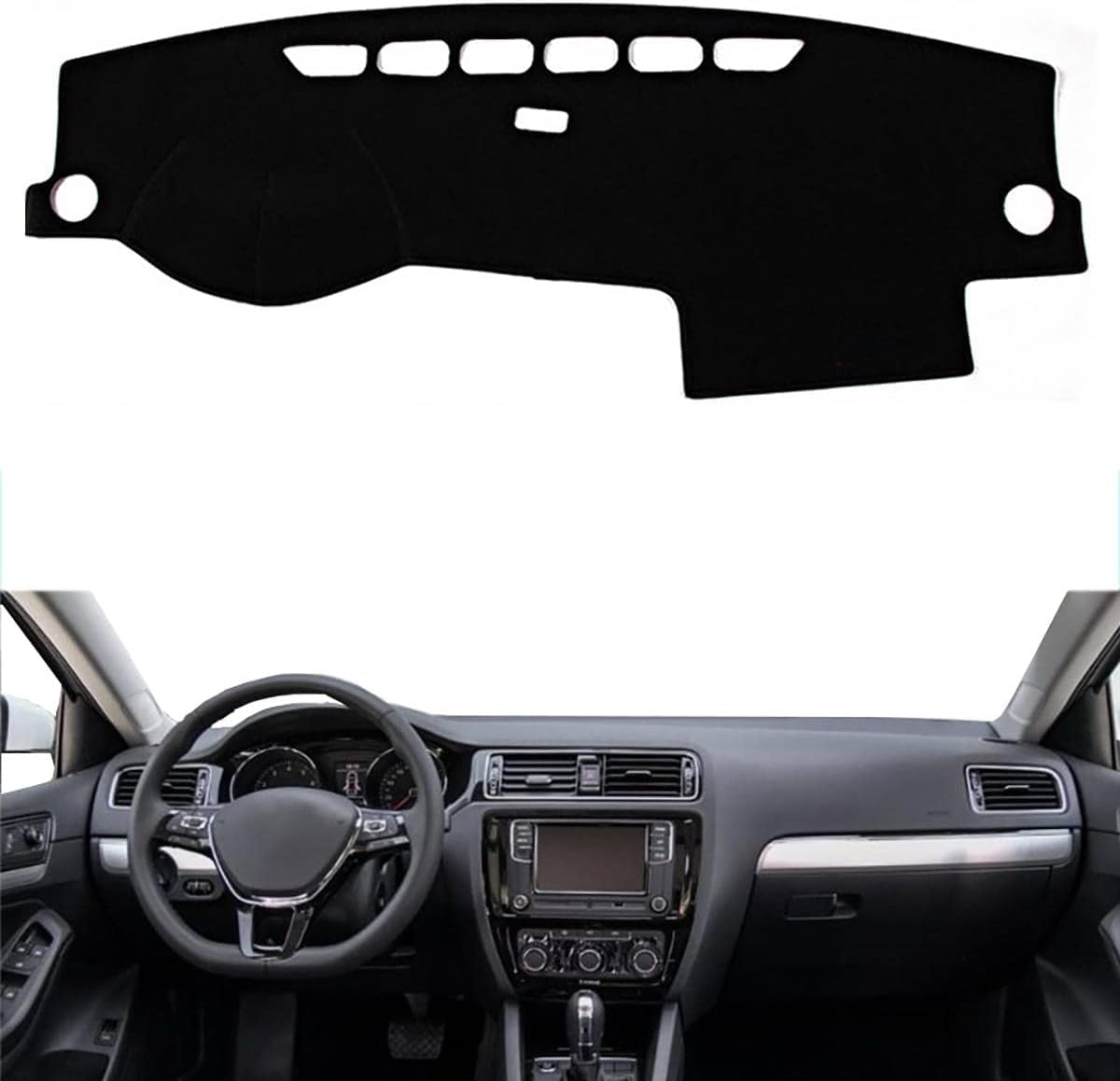 ZhangXD Car Dashboard Cover for VW Jetta 2011–2018