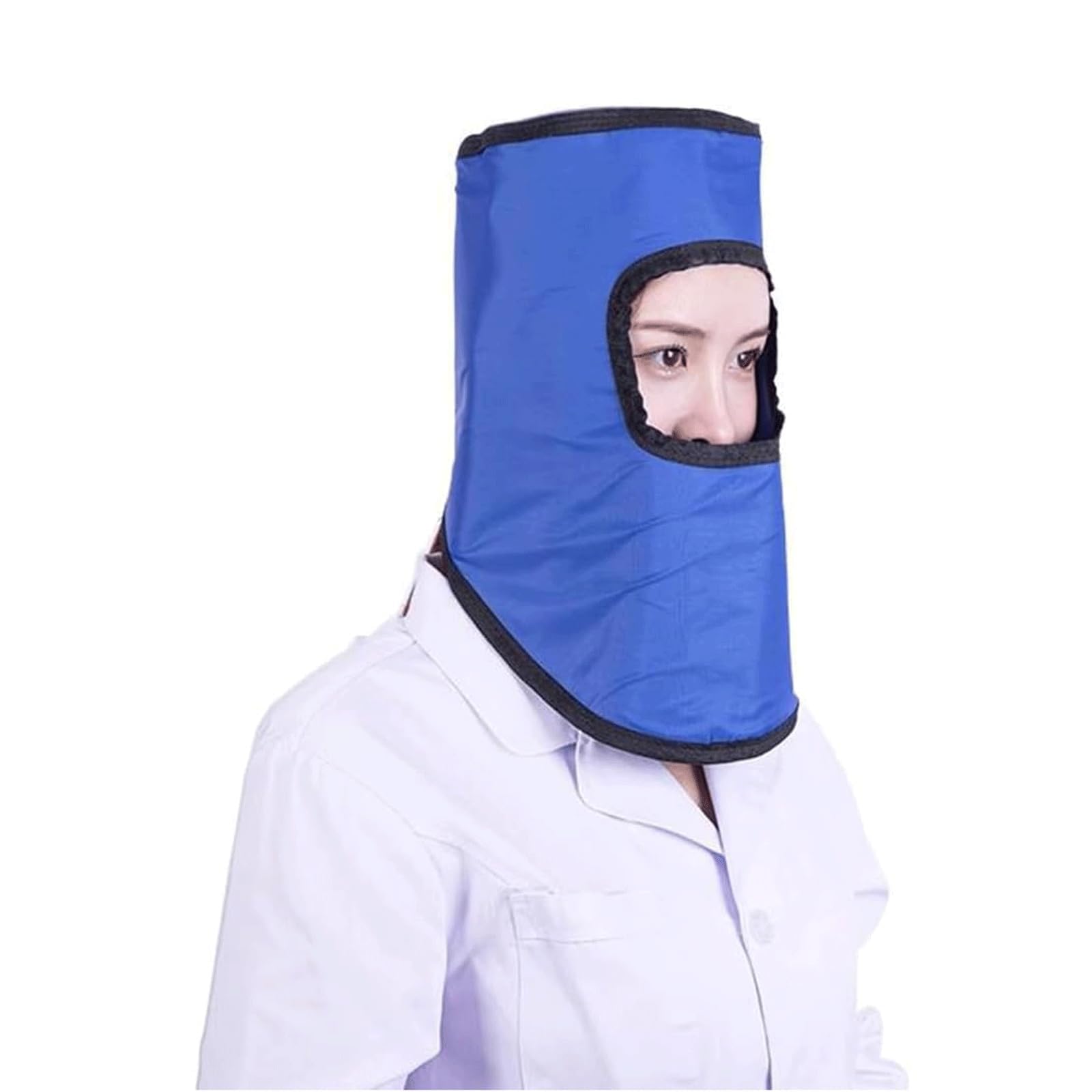 0.35 Mmpb/0.5 Mmpb X-ray Lead Apron Lead Cap, X-ray Shield Full Head and Thyroid Radiological Protection One-piece Lead Hat, for Dental, Veterinary Clinics, Operating Rooms,0.5mmpb