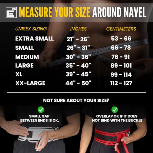 Element 26 Self-Locking Weight Lifting Belt | 4” Back Support for Gym, Powerlifting, Body Building, Cross Training, Men, Women, Deadlift, Squat, Quick Locking, Competition