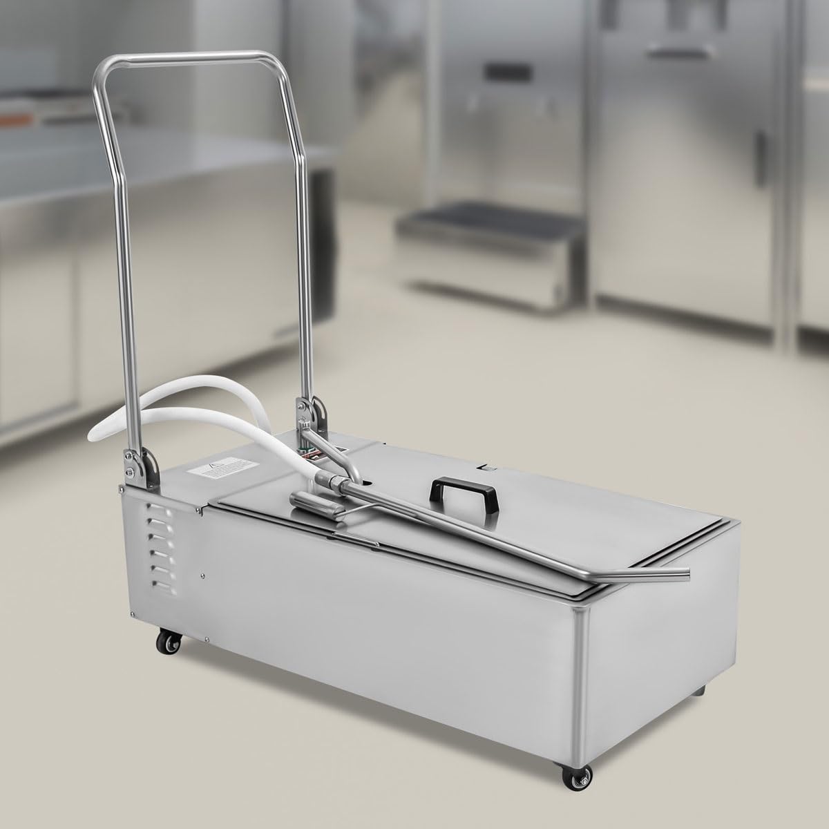 Máquina De Filtrado De Aceite Comercial - Bomba De Aceite De Acero Inoxidable para Freidora para Limpieza De Cocinas con Alto Caudal