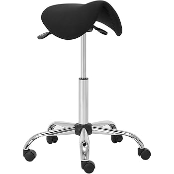 Amoiu Tabouret Reglable Ergonomique Tabouret De Bureau A Roulettes Tabouret Assis Debout Hauteur Reglable Amazon Fr Cuisine Maison